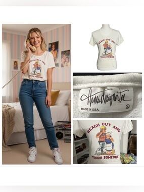 Vintage Hanes Designer Tee Reach out & Touch Someone Phone Service Bell System